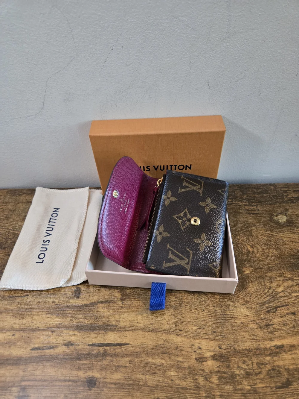 Louis Vuitton Monogram Compact Wallet in Brown